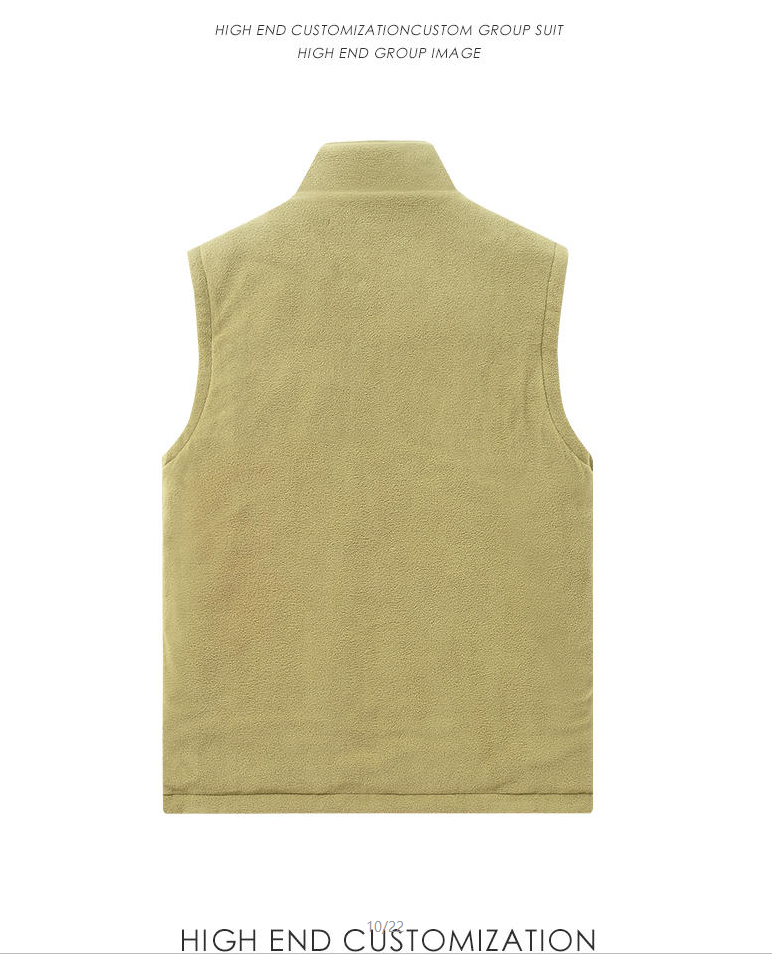 Thickened fleece warm double-sided vest E01-7929R