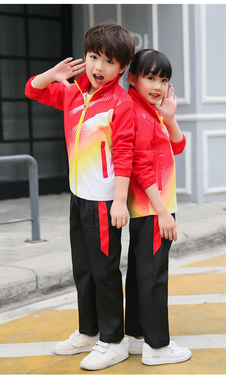 Comfortable outdoor leisure long-sleeved zipper suit parent-child style KH2-553-8819 cardigan suit