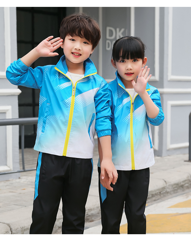 Comfortable outdoor leisure long-sleeved zipper suit parent-child style KH2-553-8819 cardigan suit