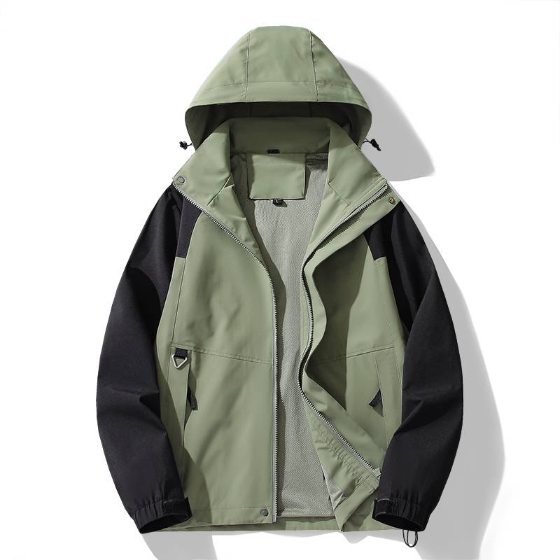 Outdoor leisure single layer detachable hood jacket KH2-8002