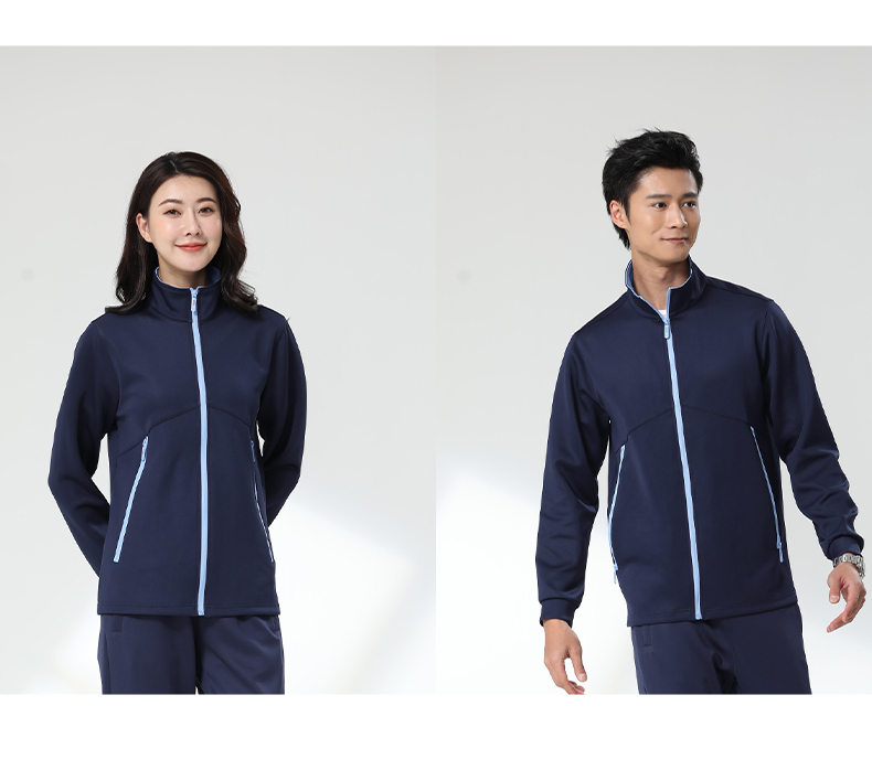 Outdoor sports leisure solid color zipper jacket couple models 110-947