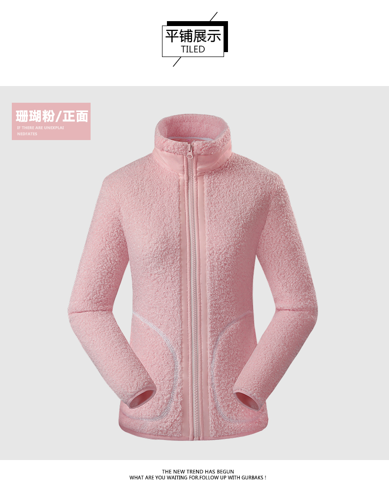 Outdoor sports windproof cold autumn and winter couple Teddy fleece fleece jacket KO-92066