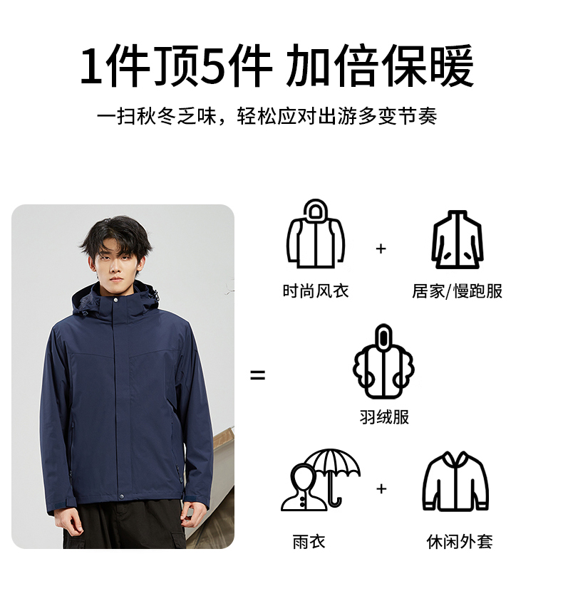 360g polar fleece liner windproof and waterproof jacket for women KJ-623807 for women