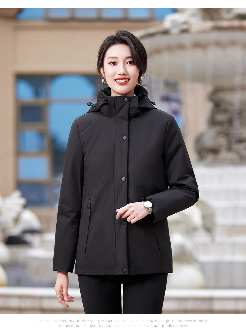 Autumn and winter warm detachable liner coat two-piece suit for women DY7-2325 cotton coat for women