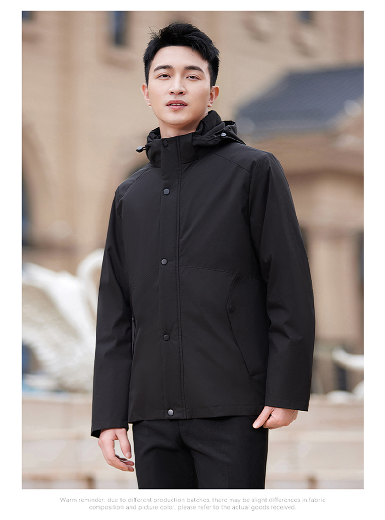 Autumn and winter warm detachable liner coat two-piece suit men DY7-2325A cotton coat men