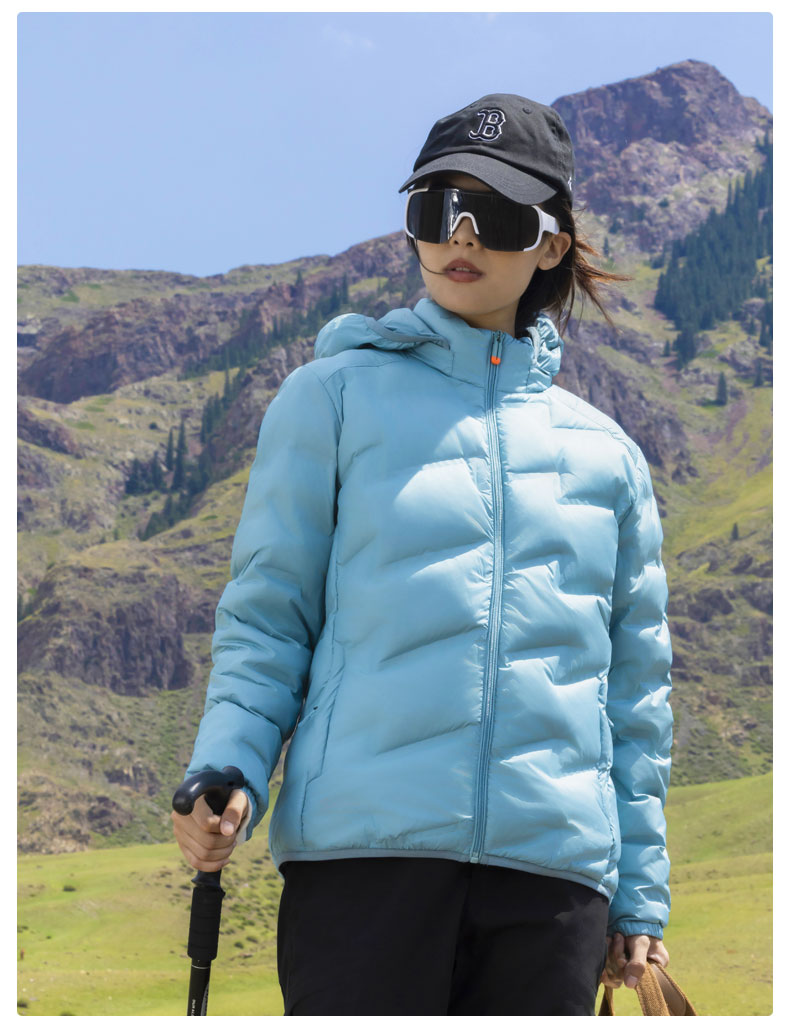 Pure color couple light down jacket H09-79811A