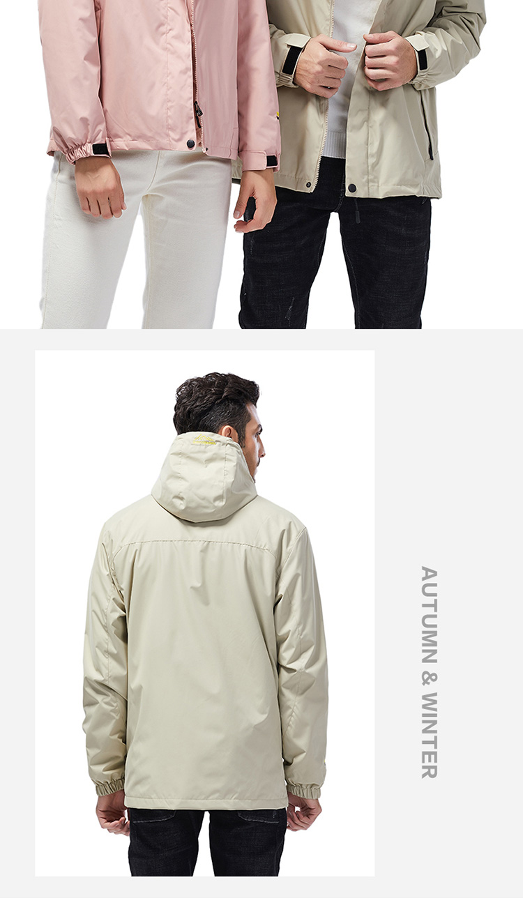 Removable three-in-one two-piece jacket for men KL-1898