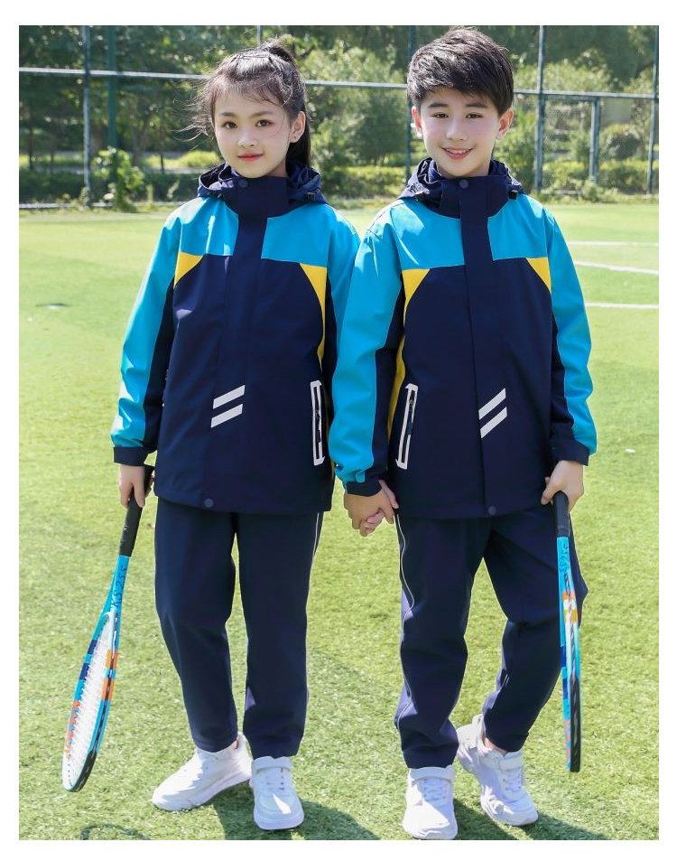 320g double-sided polar fleece liner detachable three-in-one jacket school uniform top children style ZT1-9733 children clothing top