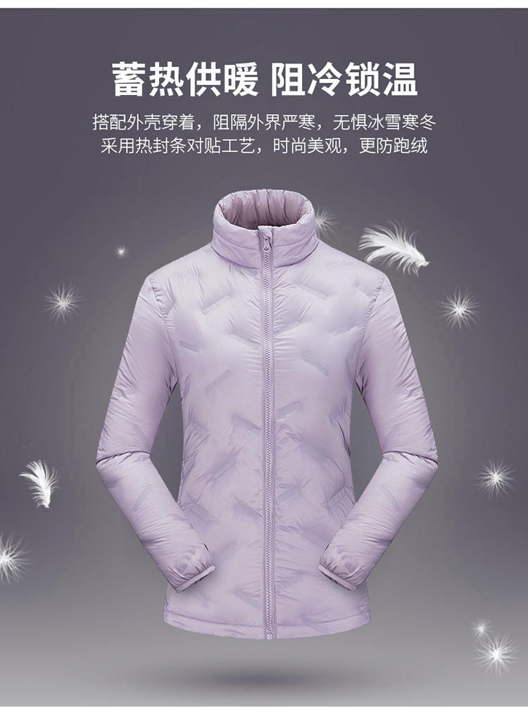 Down liner polyester detachable three-in-one waterproof jacket for women KC2-110818 for women