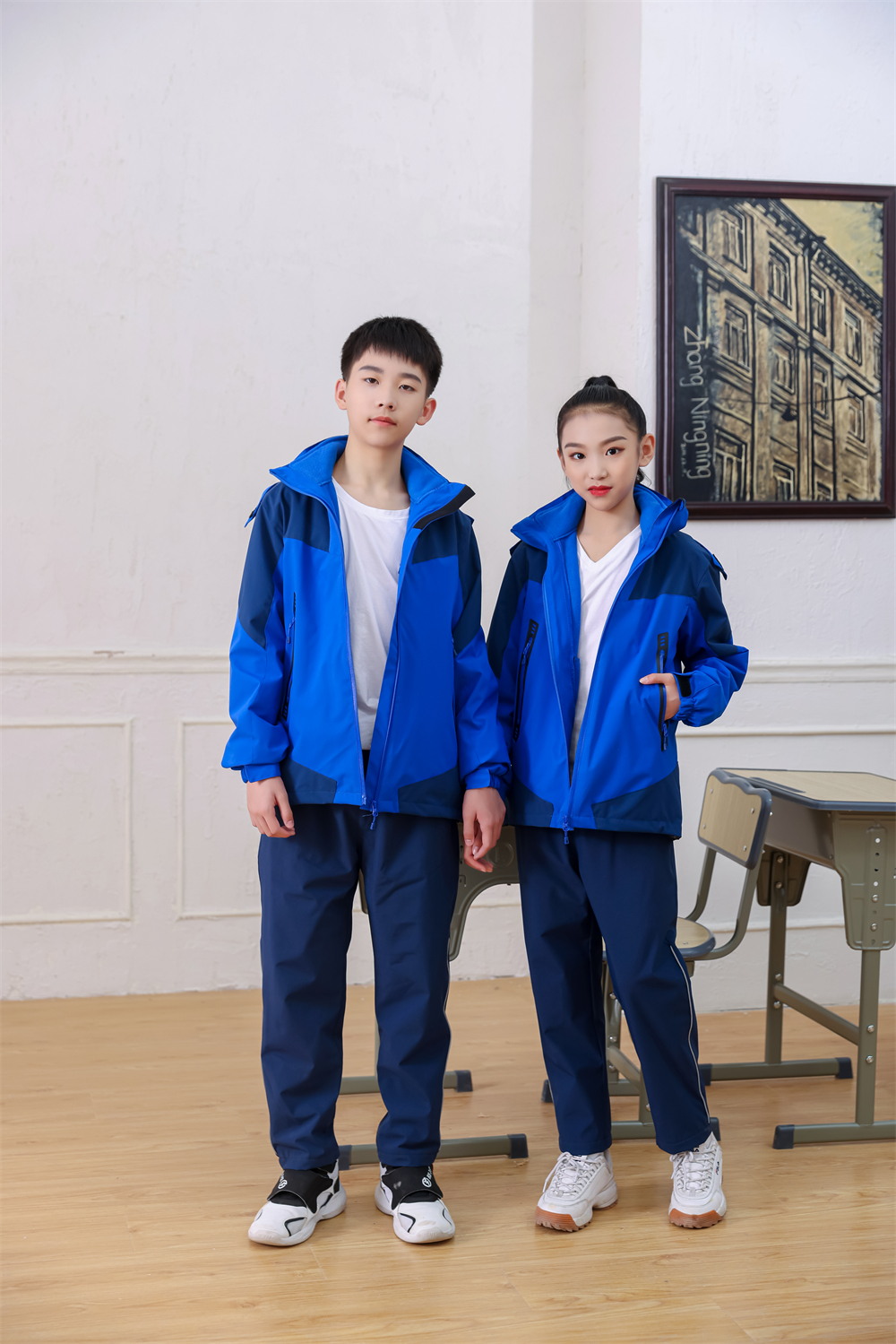 280g Eton same style three-wear campus uniform jacket T02-XF09