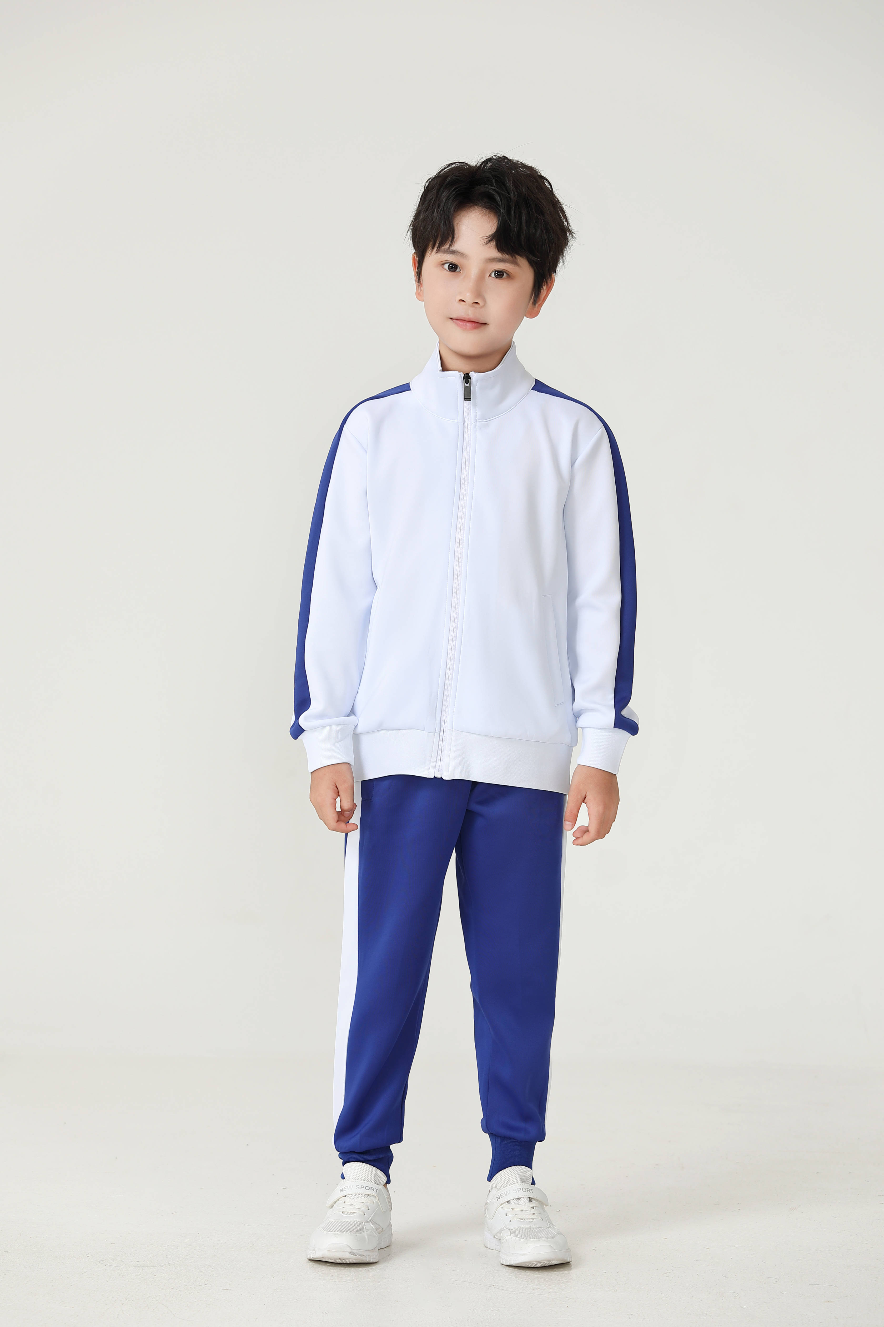 Healthy fabric side color-blocked children sports trousers G19-2004 children style