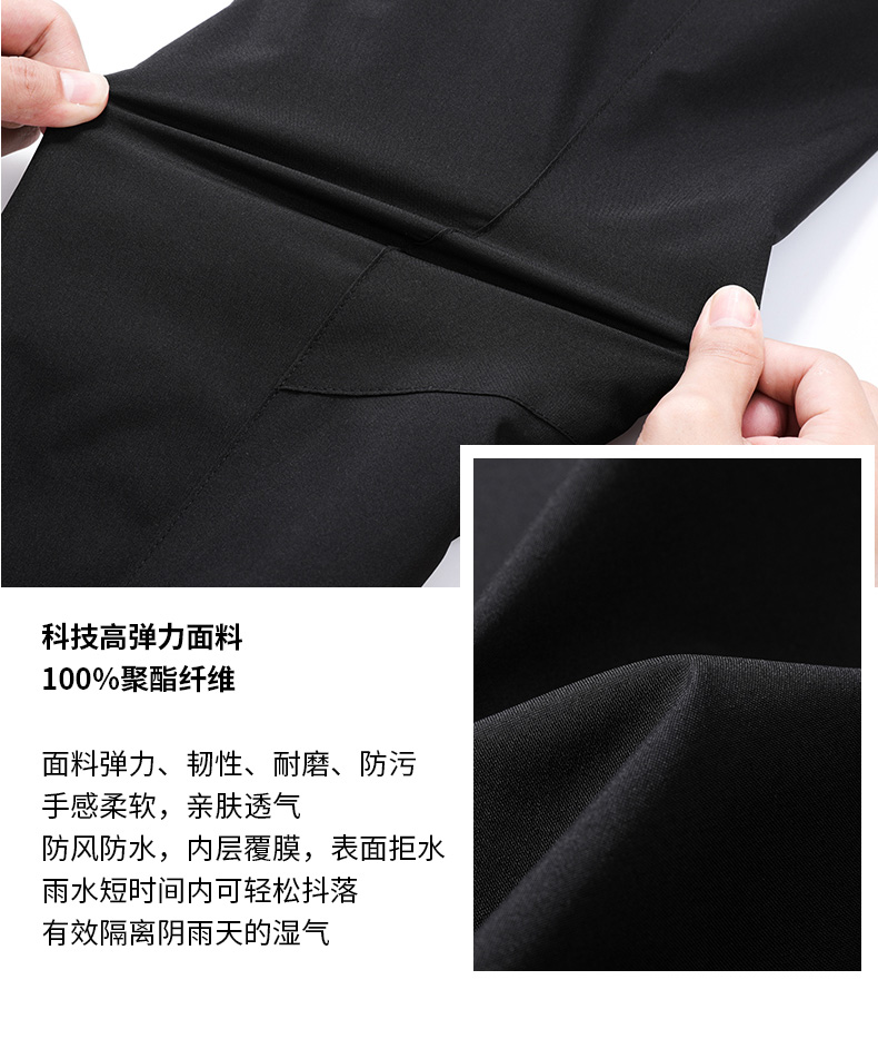 Warm two-piece mink fleece liner three-in-one jacket for men KU-9911 men