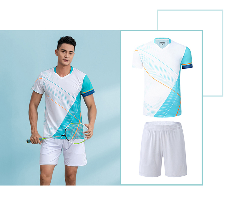 Table tennis, badminton, tennis and volleyball short-sleeved competition training suit GR8-1257 men