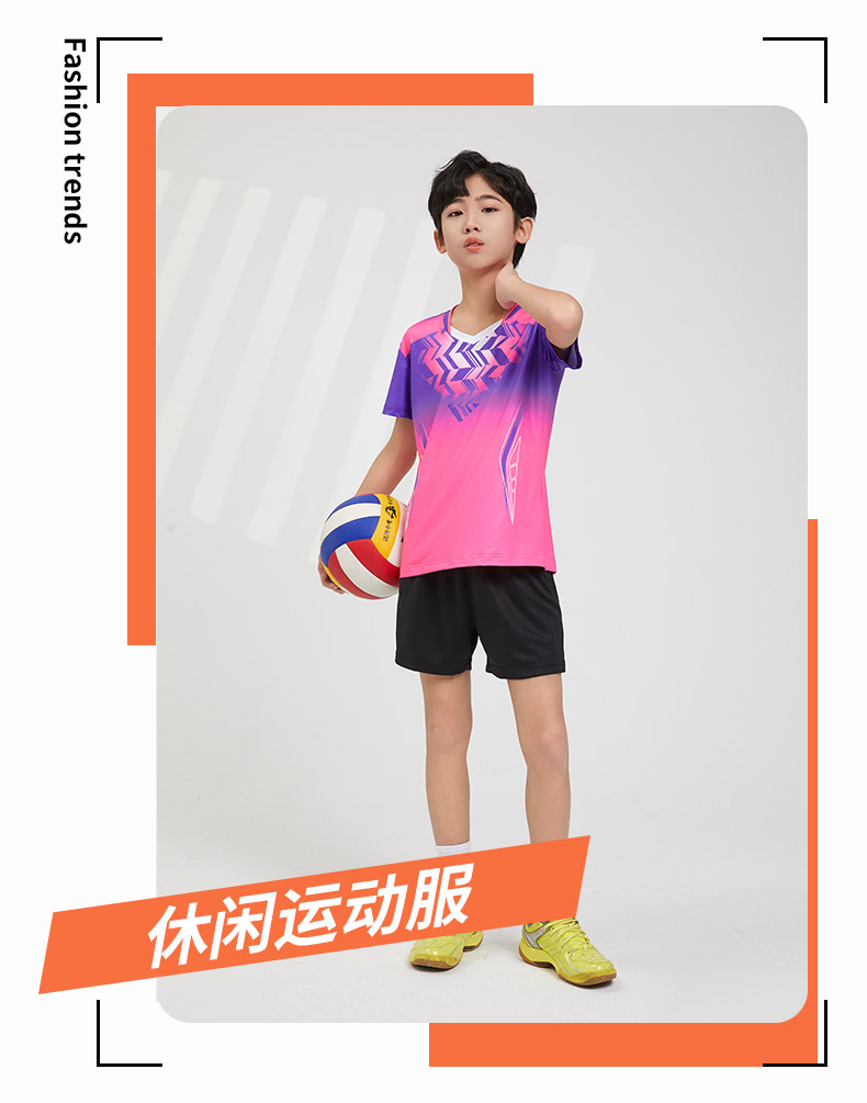 Sportswear training suit casual short-sleeved tops children GB8-7906 children clothing short-sleeved