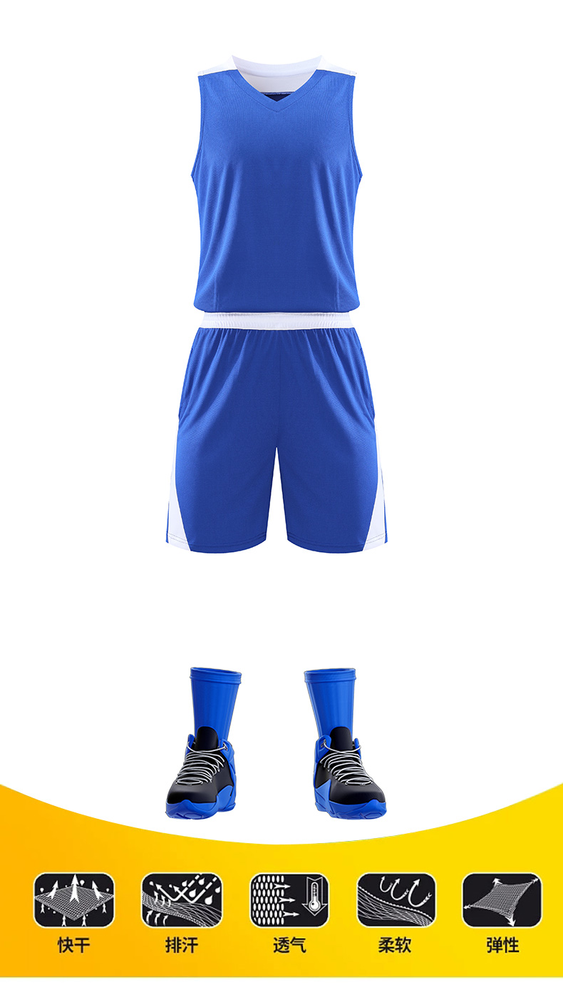 Quick-drying polyester basketball suit YA-8608