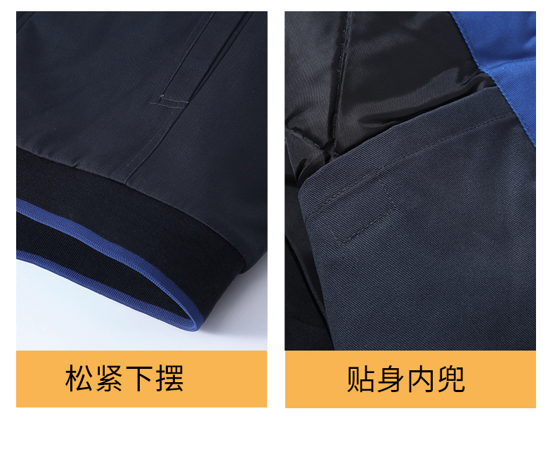 Windproof and cold-resistant thickened warm work clothes cotton coat H22-2363