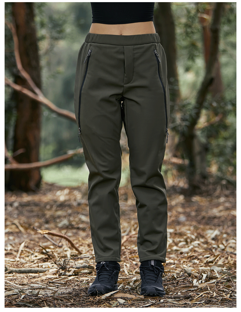 Outdoor high-end plus velvet soft shell trousers KD2-L158211