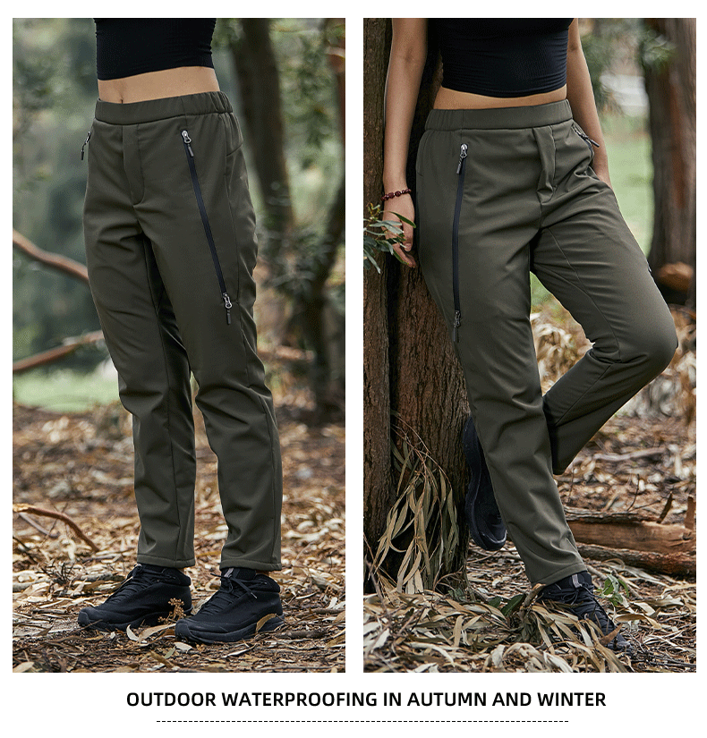 Outdoor high-end plus velvet soft shell trousers KD2-L158211