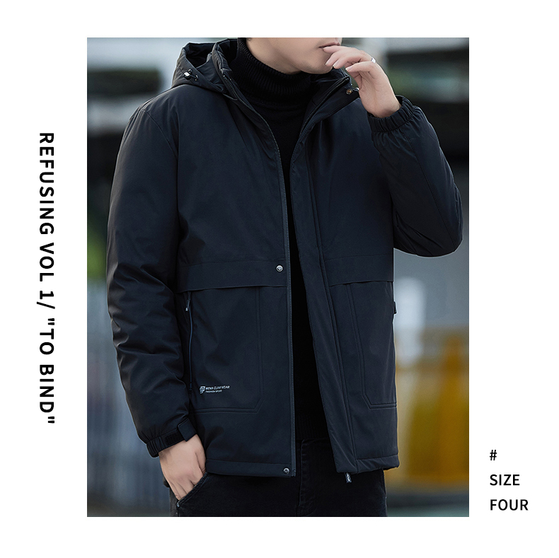 Graphene lining warm plus fleece cotton jacket KR-2518