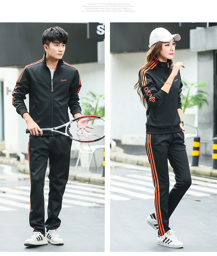 Outdoor sports fitness couple same loose sports suit KC3-55166