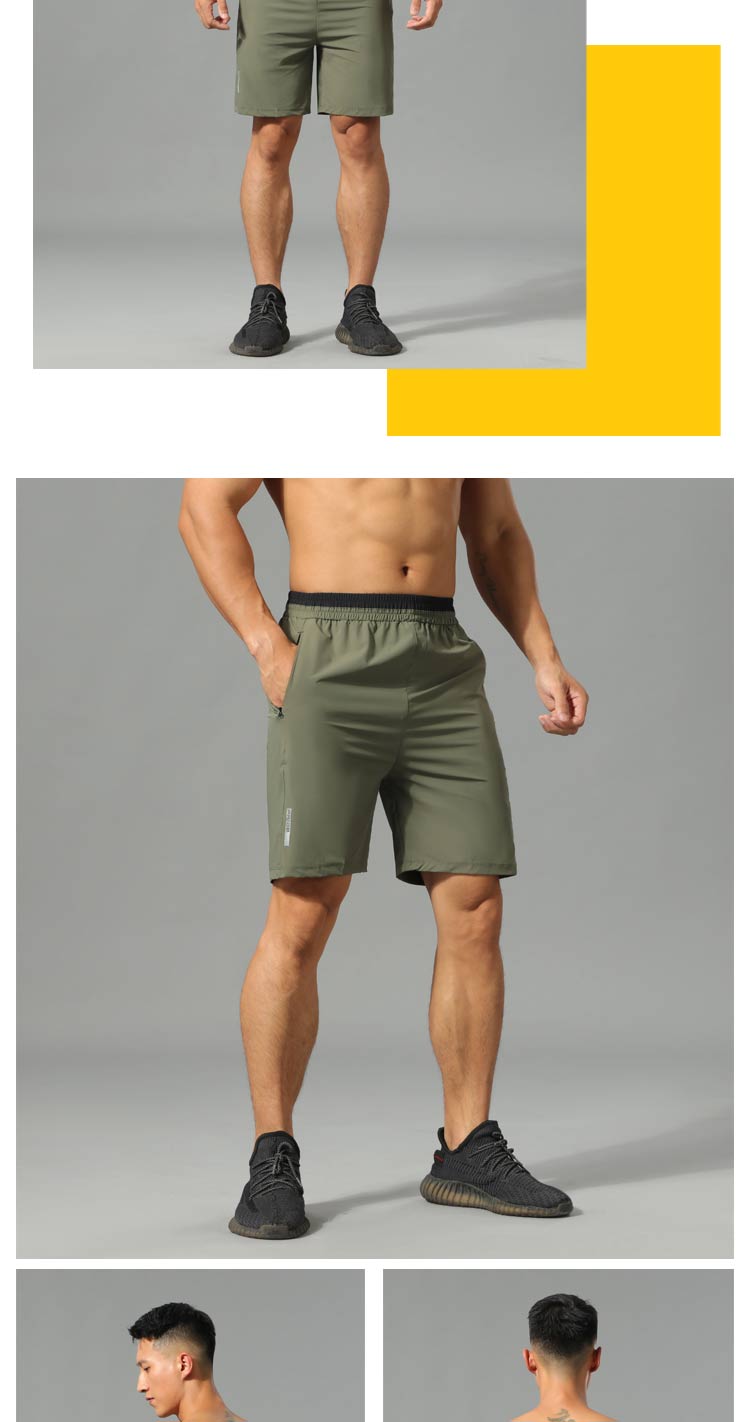 Woven four-sided ice silk ultra-thin quick-drying stretch casual sports shorts GR9-P219