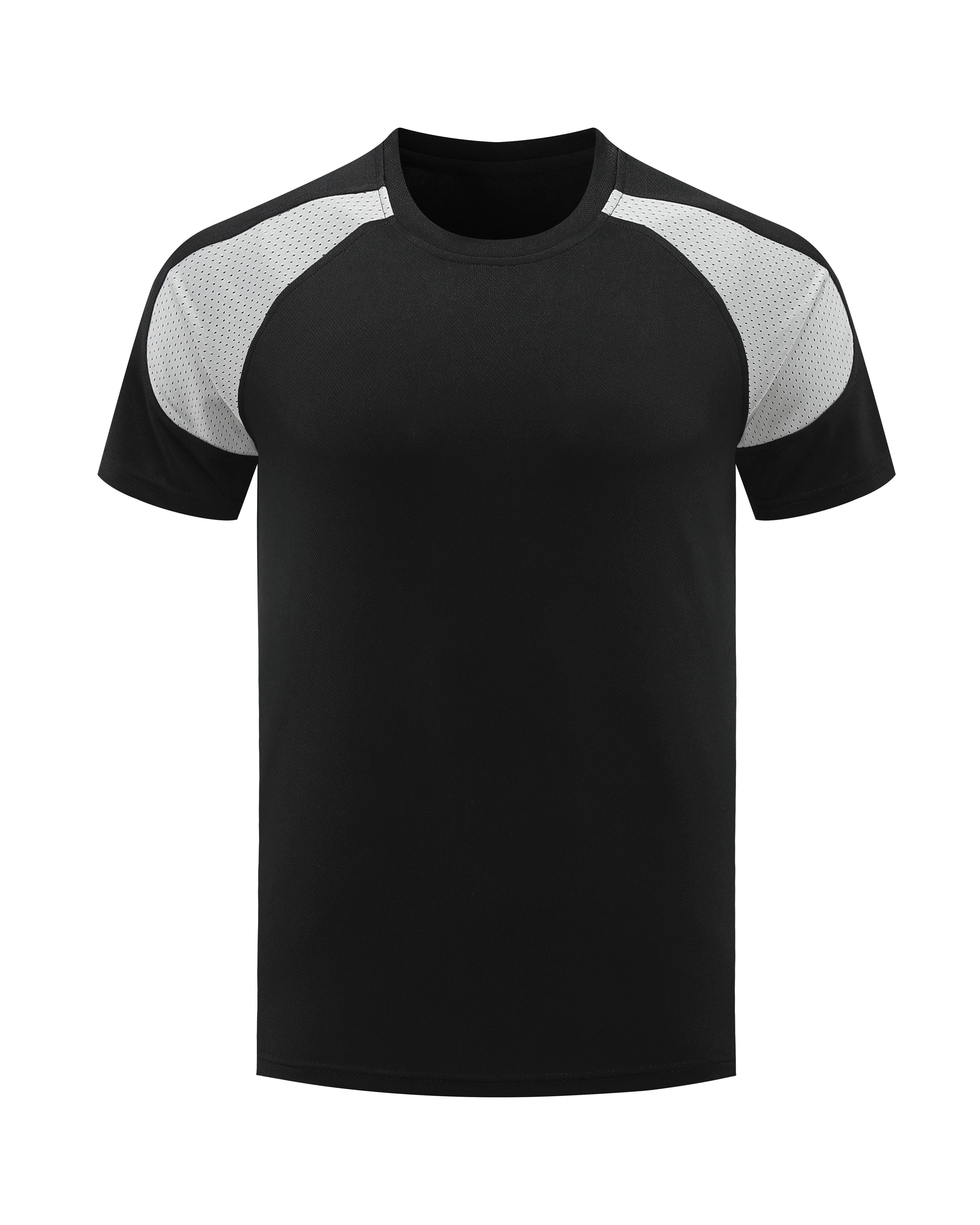 Colorblock quick-drying breathable slim fit round neck sports short-sleeved top GLT-719