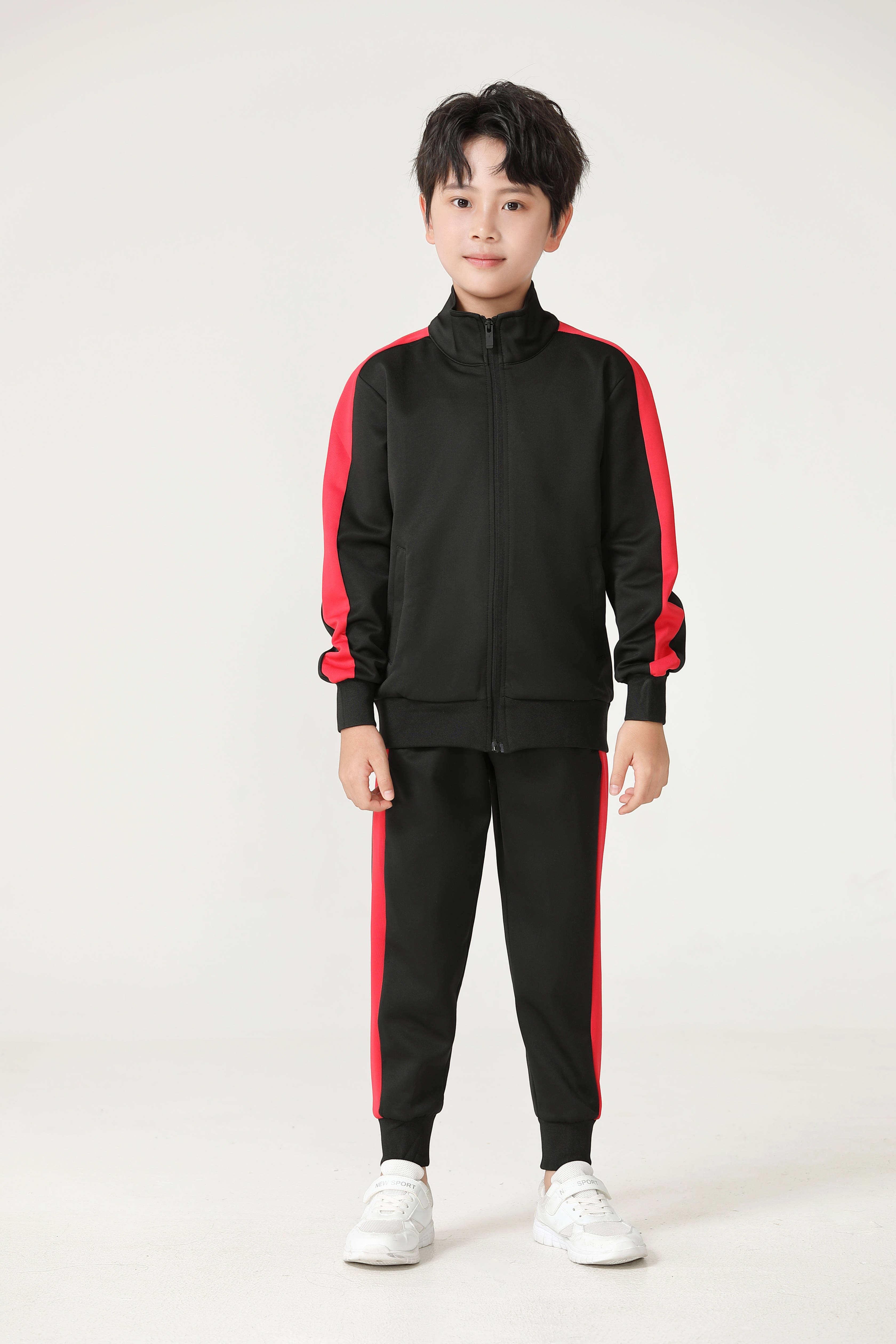 Healthy fabric side color-blocked children sports trousers G19-2004 children style