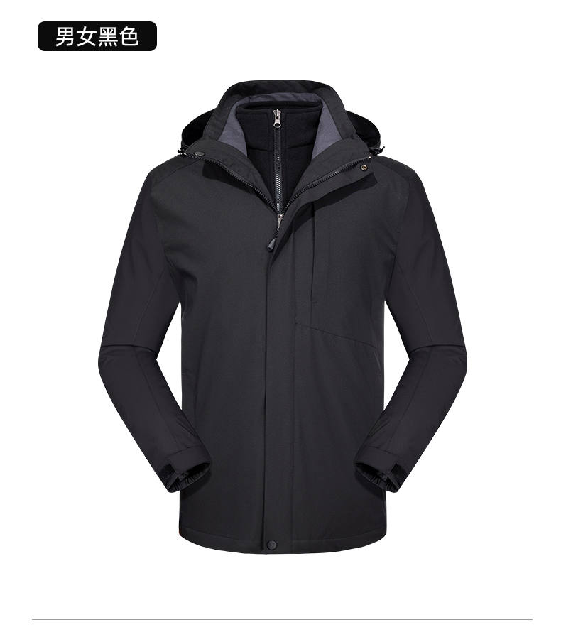 Winter outdoor three-in-one suit fleece liner windproof waterproof thickened jacket men KT2-110819