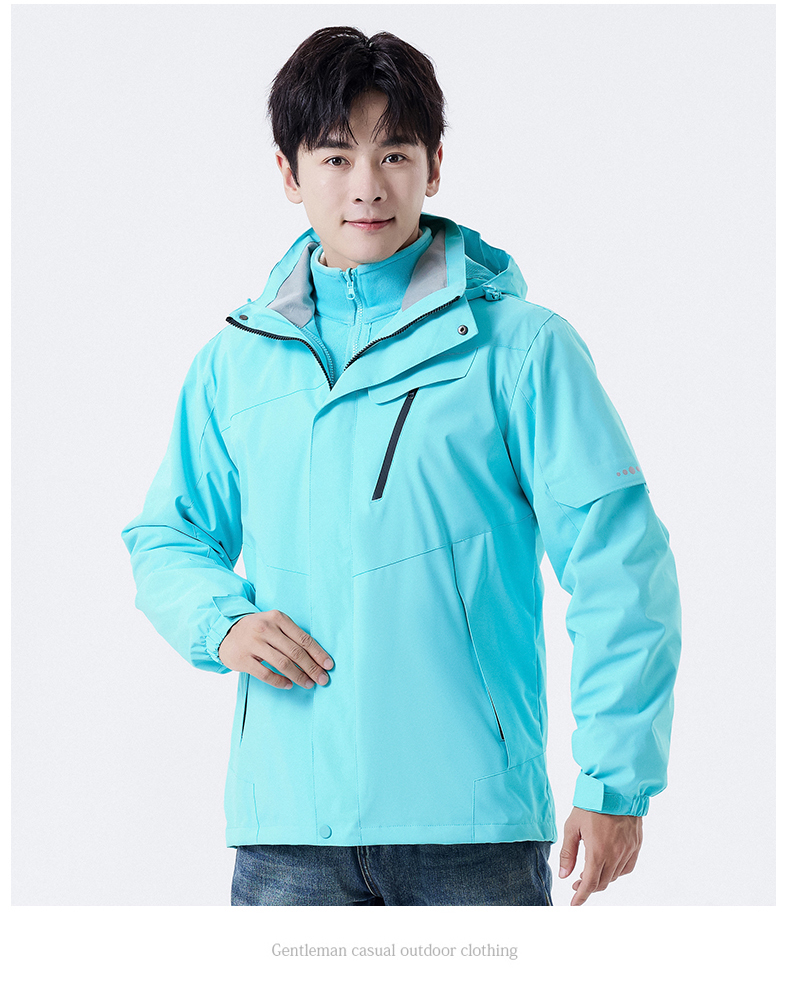 Thick and warm couple three-in-one jacket KH-5158 men