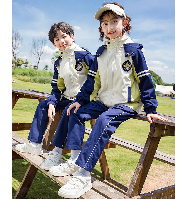 Children fleece casual thick jacket three-piece set 455-9357