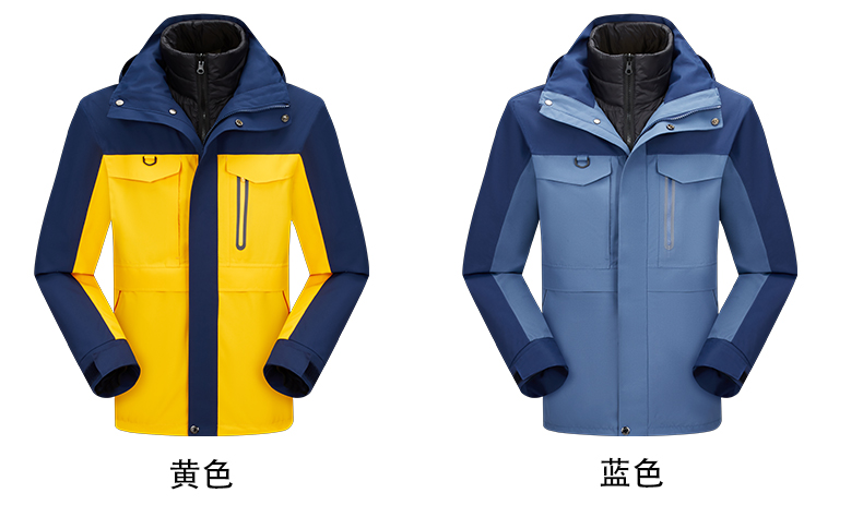 Down lining windproof warm jacket couple style T01-23088