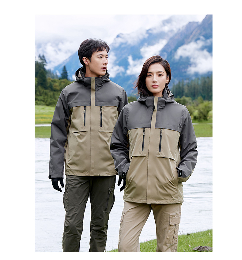 Autumn and winter outdoor velvet liner three-in-one jacket P11-8815 velvet model