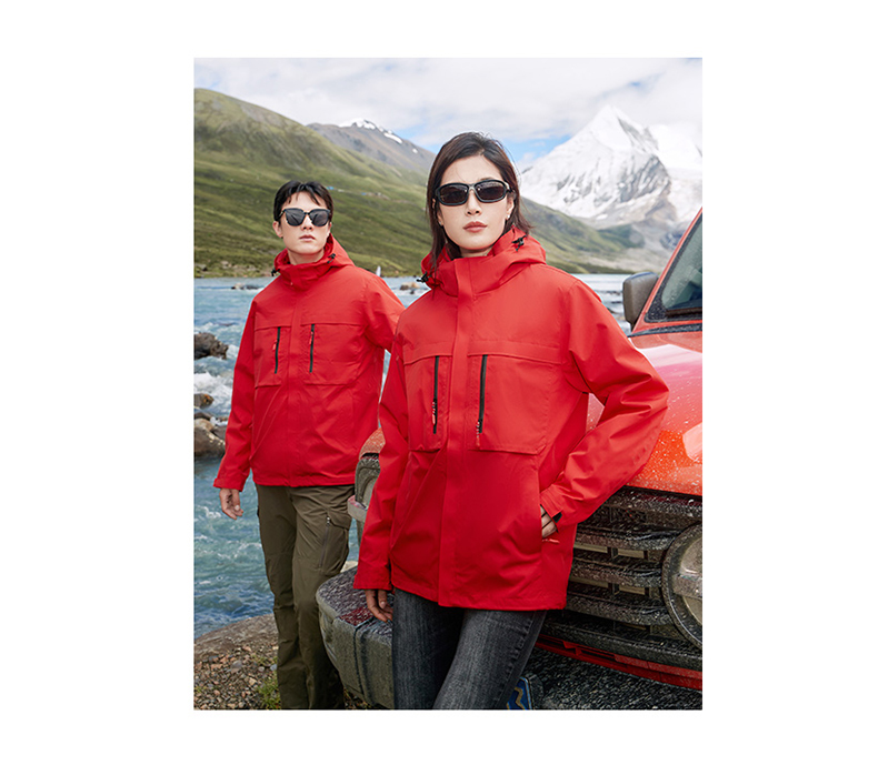 Outdoor mountaineering solid color Austrian velvet liner three-in-one assault jacket P11-8816 Austrian velvet