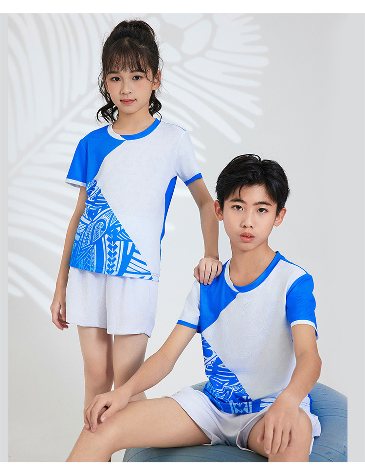 Table tennis, badminton and volleyball quick-drying sweat-absorbing sports competition uniform single top GB8-8907 children