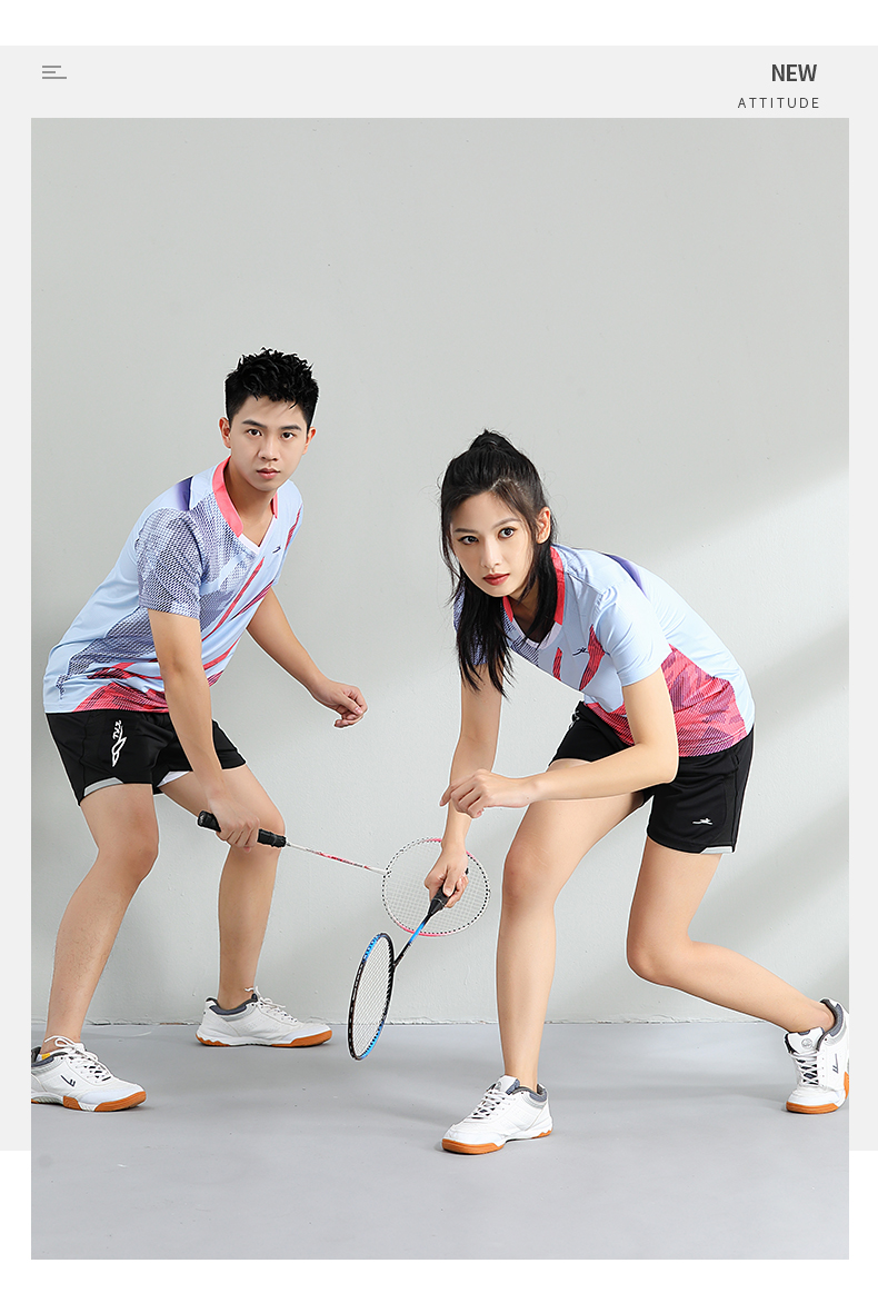 Badminton clothing breathable sports competition top GM2-3052 men