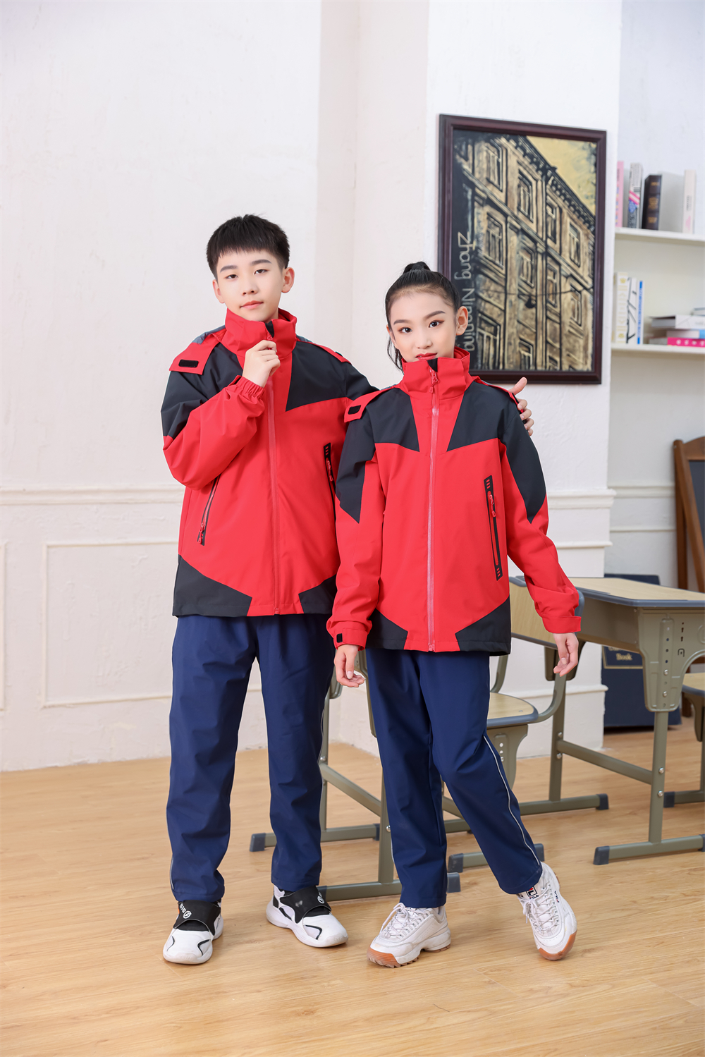 280g Eton same style three-wear campus uniform jacket T02-XF09