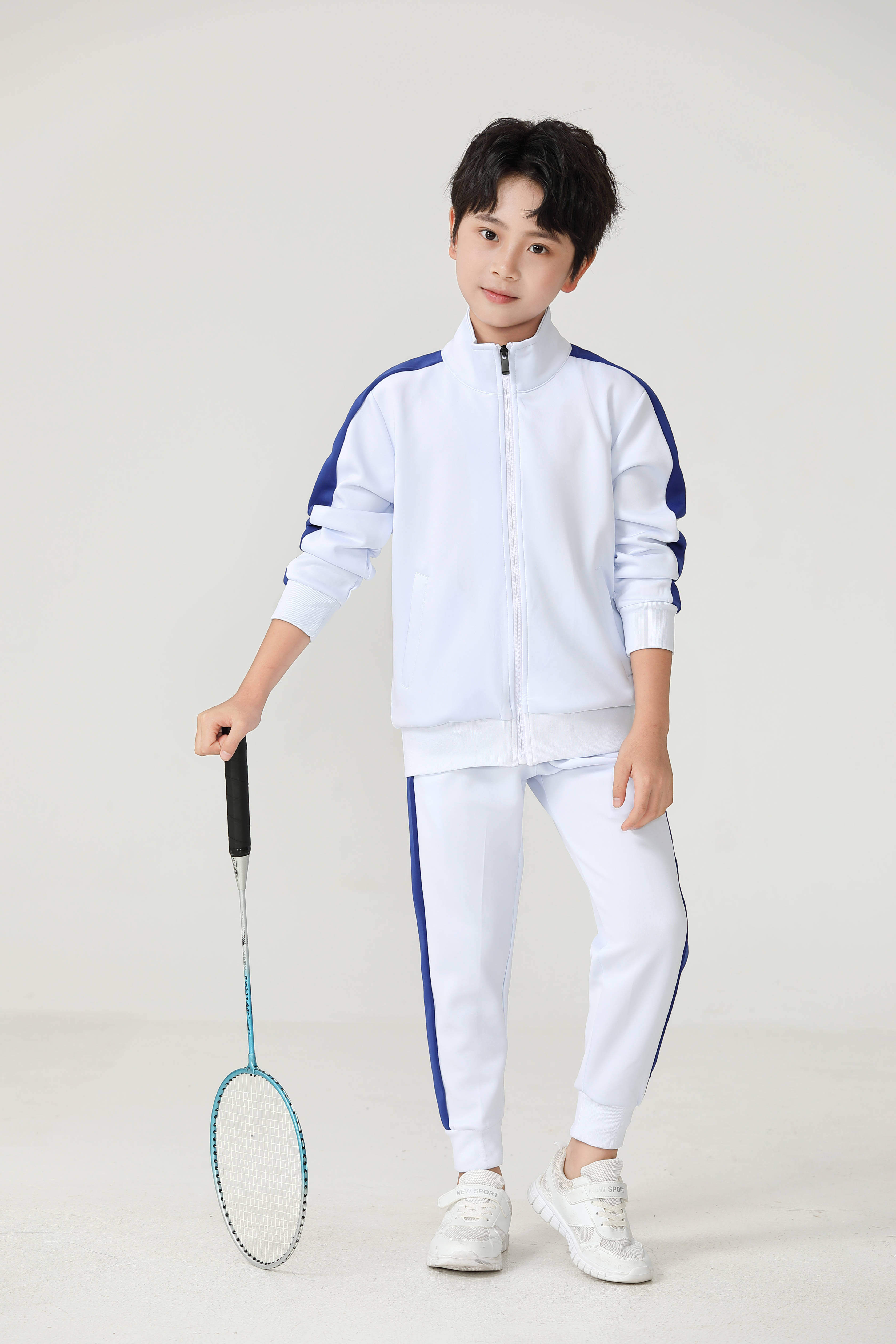 Healthy fabric side color-blocked children sports trousers G19-2004 children style