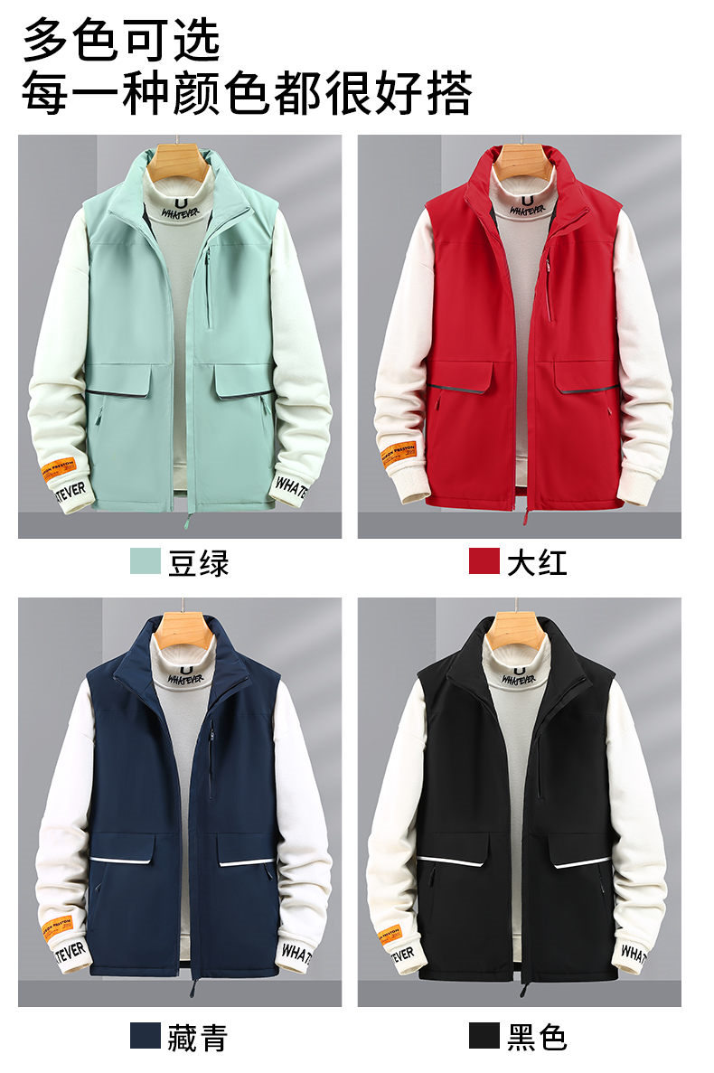 Fashionable thick down cotton vest warm vest YZ01-7001