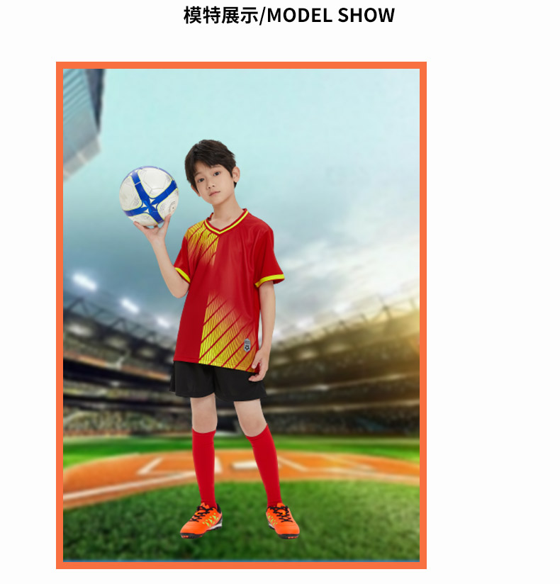 Children comfortable sports football uniform training suit GR4-D8857 children clothing