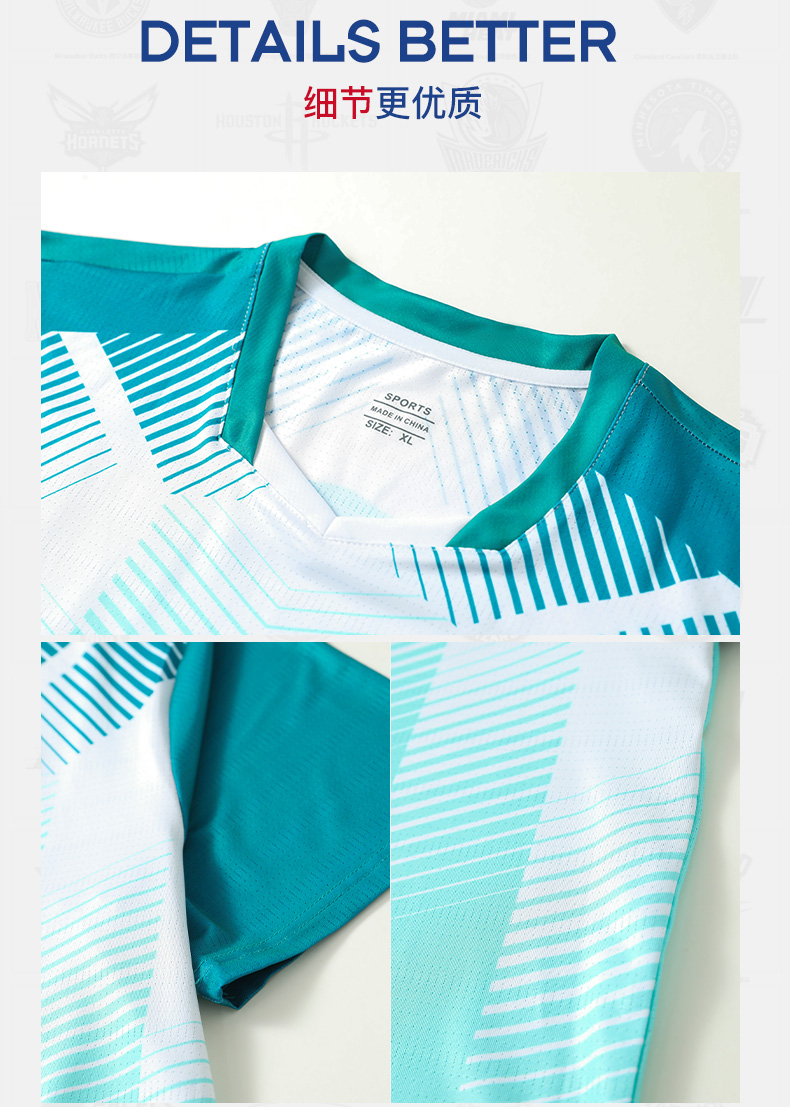 Polyester-spandex mesh training badminton suit short-sleeved top 120-1868