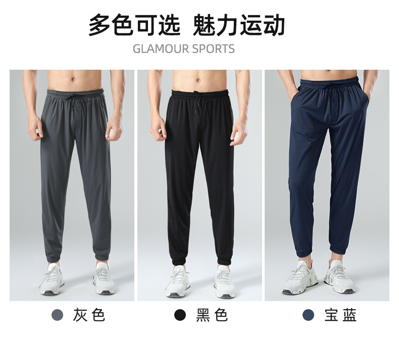 Comfortable quick-drying sports pants with cuffs 176-A2302