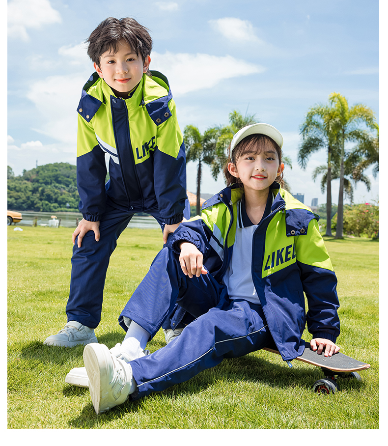 Fun children outdoor warm jacket three-piece set 455-9375