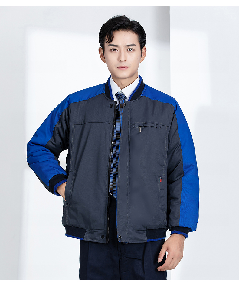 Windproof and cold-resistant thickened warm work clothes cotton coat H22-2363