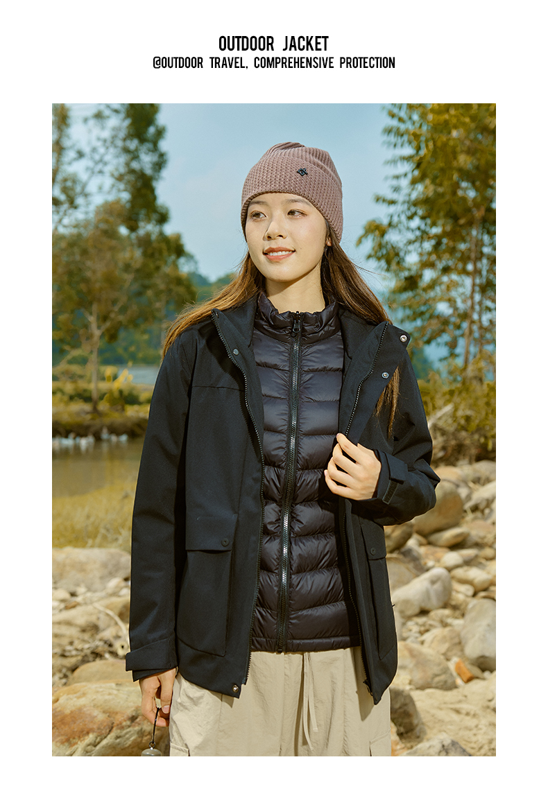 Autumn and winter three-in-one white duck down jacket KF2-2306 men