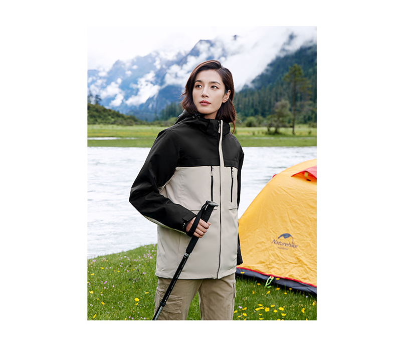 Autumn and winter outdoor velvet liner three-in-one jacket P11-8815 velvet model