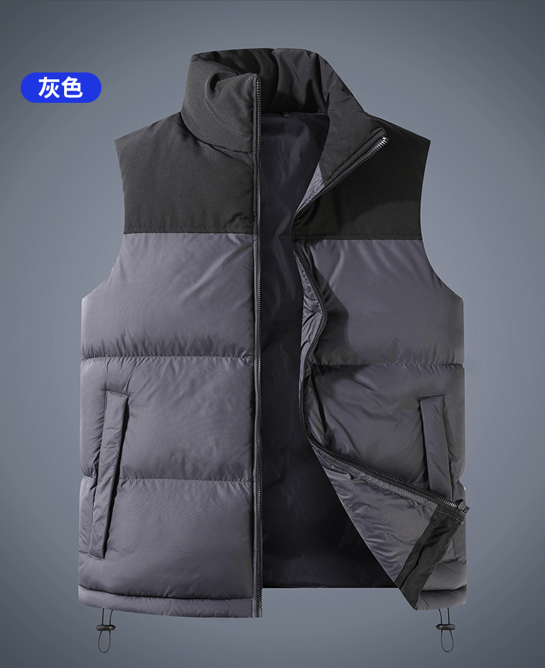 Colorblocked sleeveless warm vest KD3-41-MJ-M-18