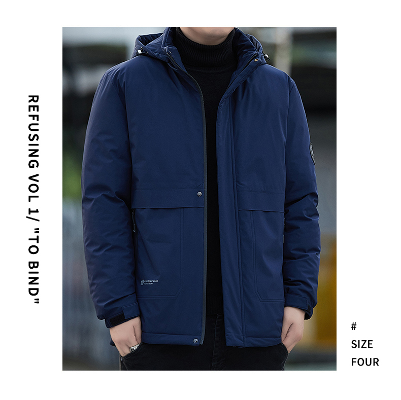 Graphene lining warm plus fleece cotton jacket KR-2518