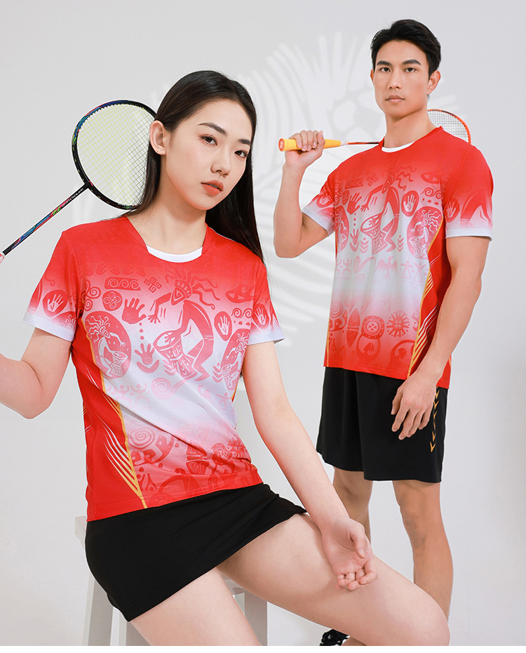 Table tennis badminton volleyball quick-drying competition uniform single top GB8-8902 women