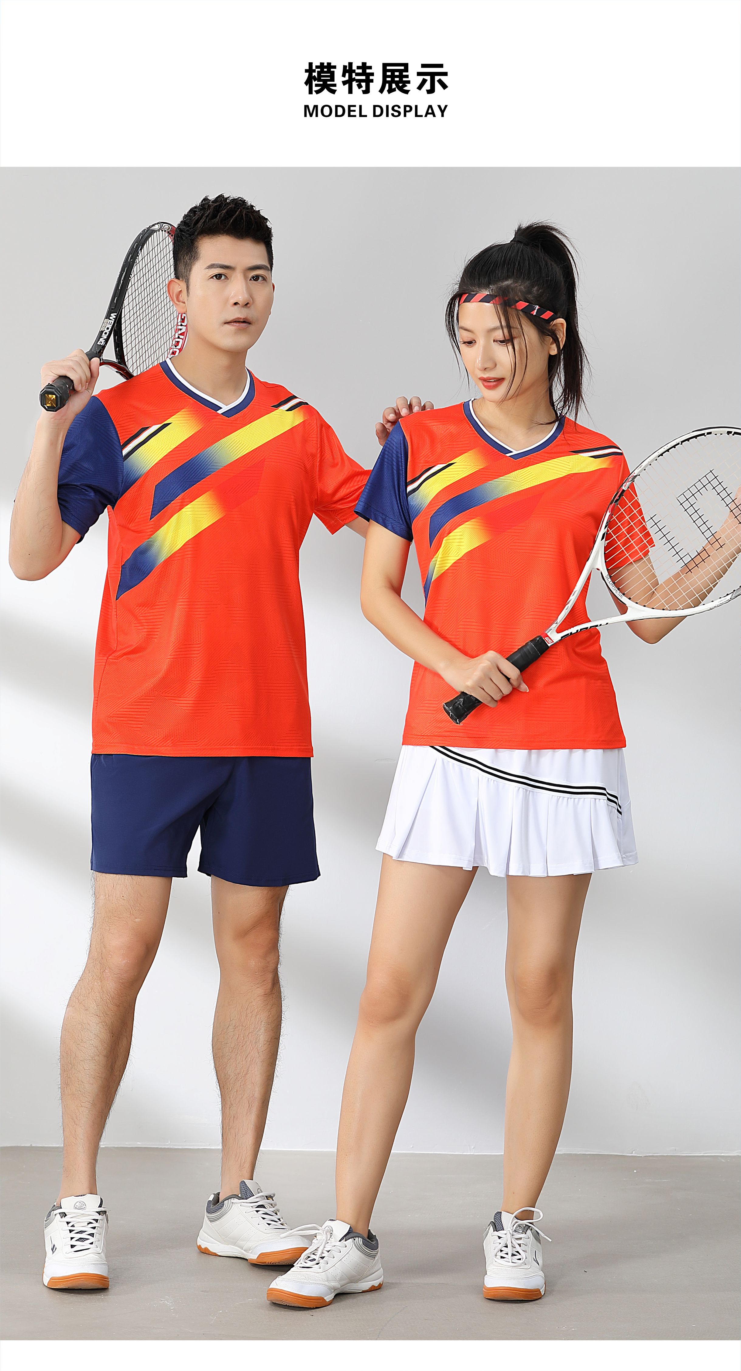 Badminton comfortable sports training suit short-sleeved single top 120-1889 women