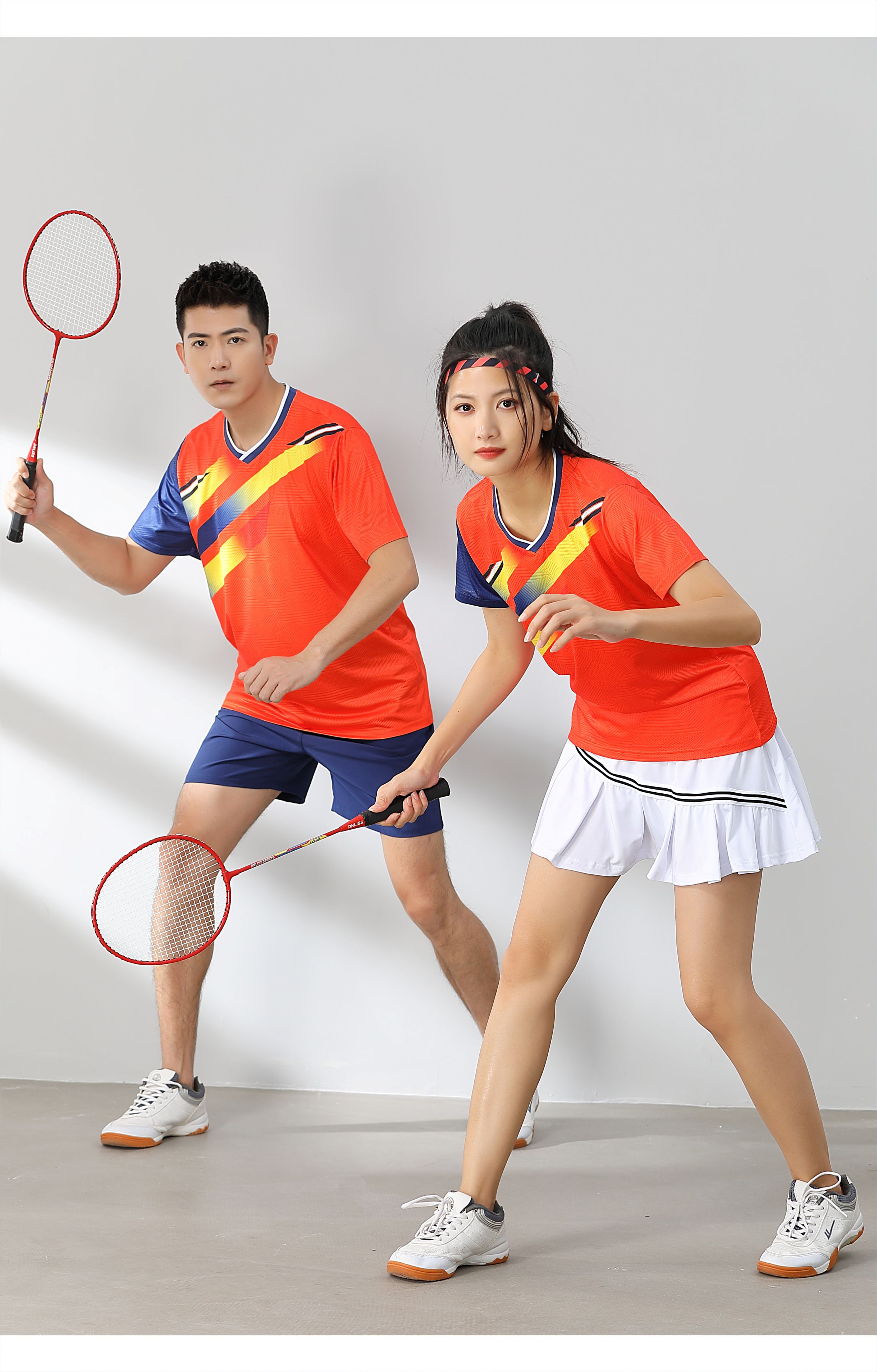 Tennis badminton table tennis comfortable sports training suit short-sleeved single top 120-1889 men